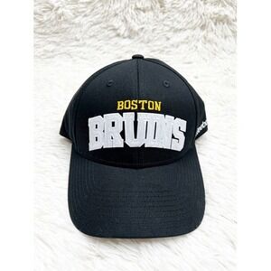 Reebok Women's NHL‎ Boston Bruins Hockey Black SnapBack Sequin Cap Hat OS NEW
